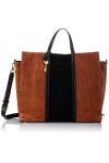 Fossil Sac pour femmes Carmen, Fourretout en cuir/polyester, garniture en polyuréthane Brandy 38,1 cm L x 15,9 cm l x 33 cm H