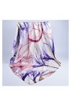 BAtlam Foulard en Soie Mode Femme Mode Vacances Châle Doux Imprimé Extérieur Disponible Été Printemps Protection Solaire Écha
