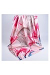 BAtlam Foulard en Soie Mode Femme Mode Vacances Châle Doux Imprimé Extérieur Disponible Été Printemps Protection Solaire Écha