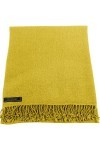CJ Apparel Jaune Or Couleur Unique Style Tissé en Sergé 100% Cachemire Châle Echarpe Manteau Etole Plaid Pashmina Nouvelle