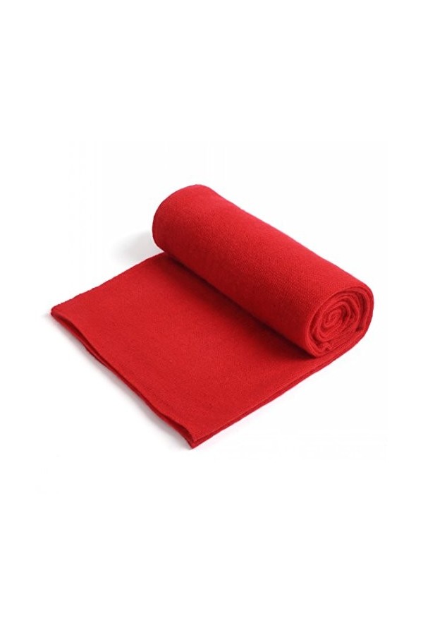 Prettystern 200cm longue chale femme hiver chaud cachemire echarpe homme cashmere grosse cashemere etole Rouge