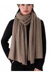 Prettystern 200cm longue chale femme hiver chaud cachemire echarpe homme cashmere grosse cashemere etole Rouge
