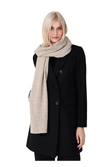 Style & Republic Écharpe, en 100&nbsp;% cachemire, taille unique XL, douillette, en tricot de cachemire, 52&nbsp;x&nbsp;172&nbsp;cm, Taupe mélang