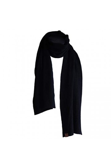 Borges & Scott Écharpe entièrement en cachemire - 100% Cachemire - Fabriqué au Népal - Noir