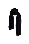 Borges & Scott Écharpe entièrement en cachemire - 100% Cachemire - Fabriqué au Népal - Noir