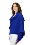 Mimi & Thomas® Cachemire - 100% Cachemire Écharpe Châle Voyage Wrap - Bleu - Taille unique