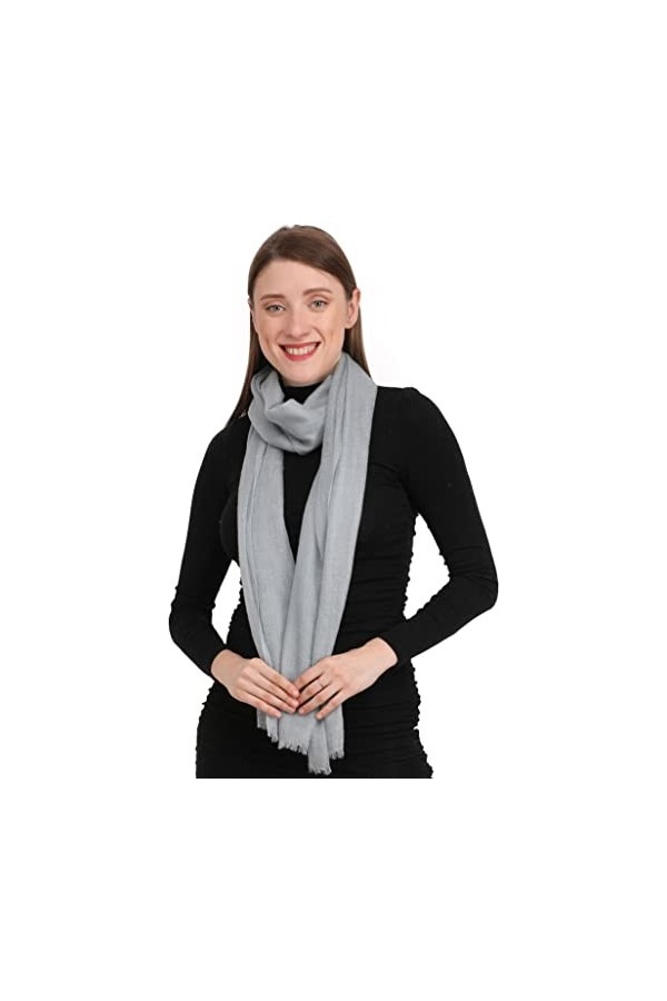 JR Shawls Écharpe 100 % pure pashmina pour femmes - Léger et chaud et confortable pour les évènements dhiver en cachemire, B