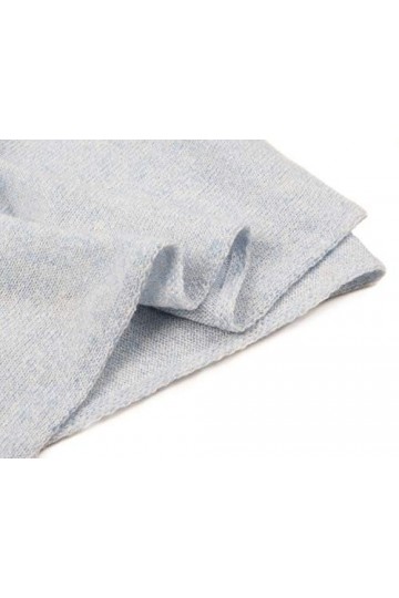 Graham Cashmere - Grande étole unisexe en pur cachemire – Fabriquée en Écosse - Bleu - Taille Unique