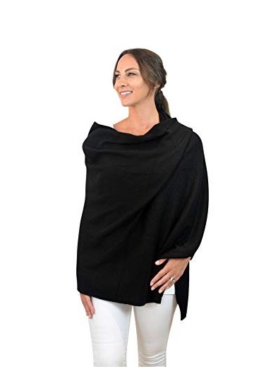 Mimi & Thomas® Cachemire – 100 % cachemire - Noir - Taille unique