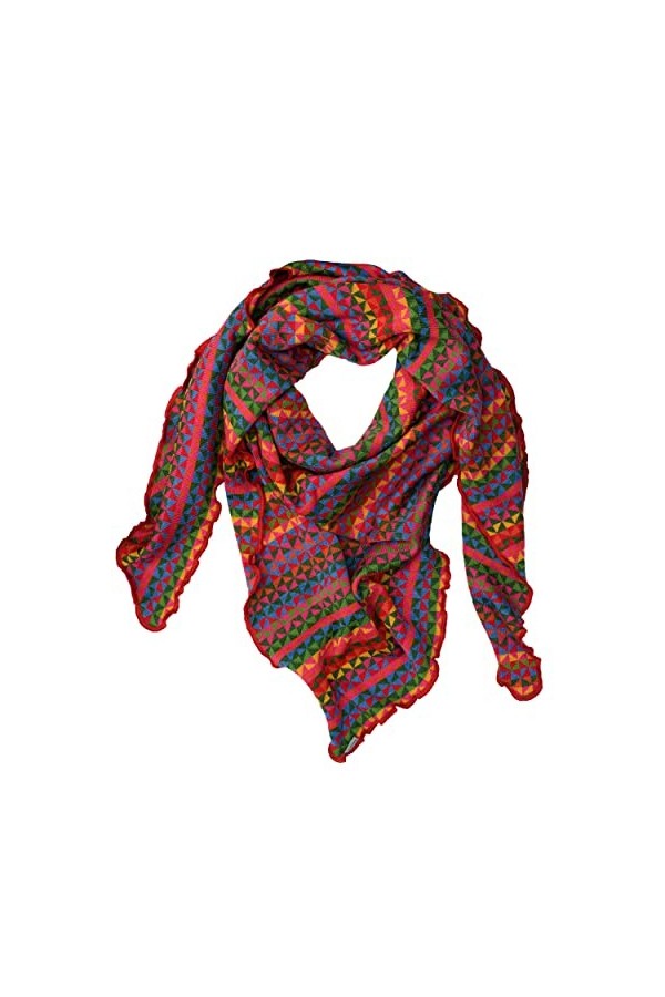 Invero, Merino Lorena Écharpe triangulaire 100% laine, Carnaval., L