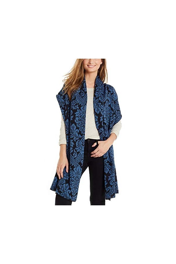 Invisible World Chale Femme Laine dAlpaga 100% Grosse Echarpe Cadena Or