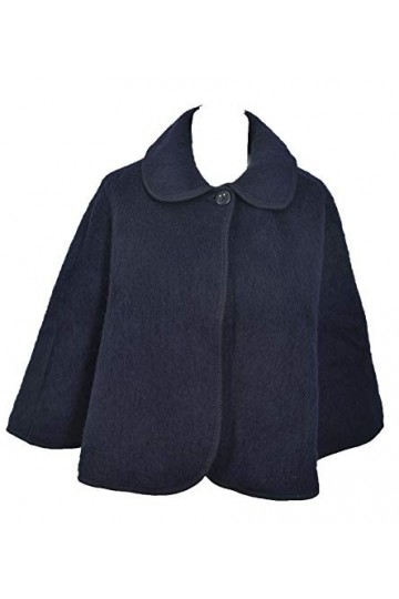 Pelerine laine des Pyrénées marine