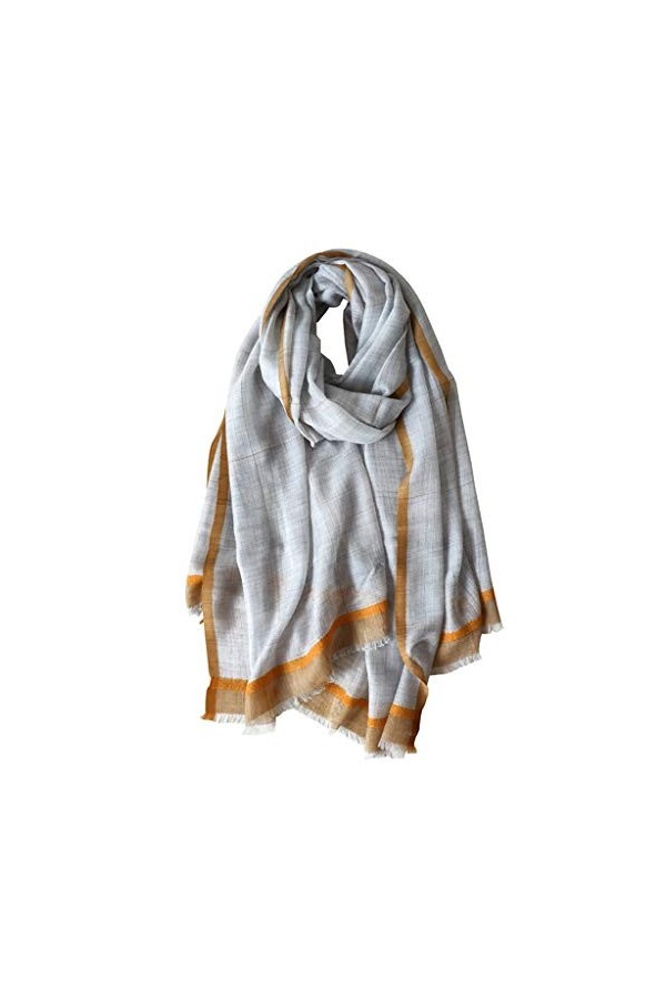 PUROXX Écharpe haut de gamme châle femmes sauvage européen et américain Plaid doux écharpe en cachemire femmes hiver couleur