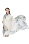 TYXL Foulard de Soie Femme, Écharpe Femmes Châle en Soie Écharpe en Soie de Ver à Soie Été Sauvage Section Mince Écharpe Sola