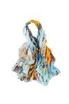 TYXL Foulard de Soie Femme, Écharpe Femmes Châle en Soie Écharpe en Soie de Ver à Soie Été Sauvage Section Mince Écharpe Sola