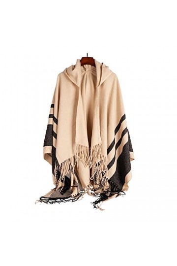 Cardigan de cape de poncho de châle pour femmes, enveloppements de châle, enveloppements de châle de chapeau, boucle en corne