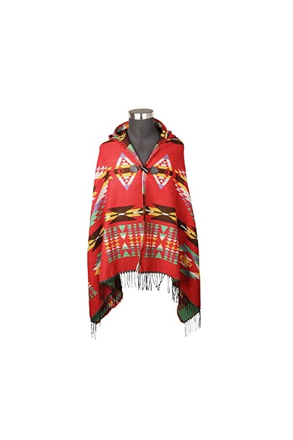 Cardigan de cape de poncho de châle pour femmes, enveloppements de châle, enveloppements de châle de chapeau, boucle en corne