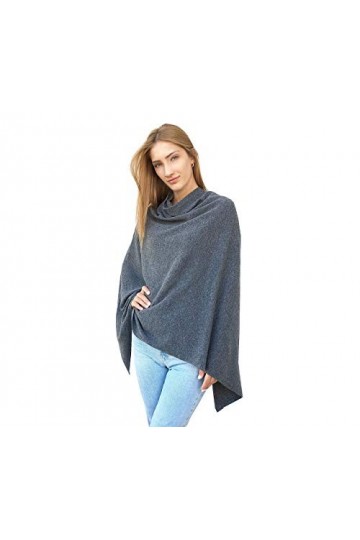 Femme Poncho Châle 100% Cachemire