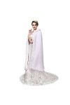 FOLOBE Cape pour Femme Winter Warm Party Cape Bolero Coat Long Long Faux Fur Shawl