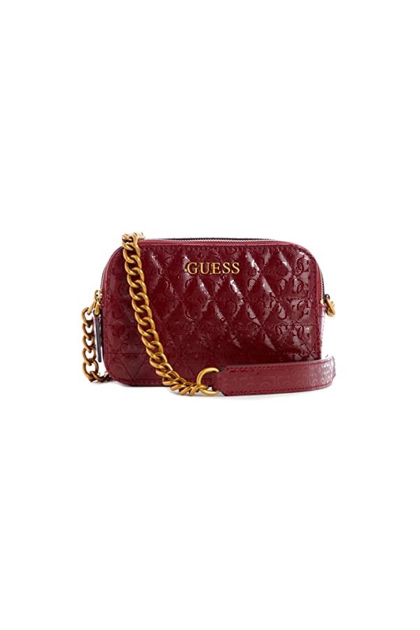 Guess, Noelle Crossbody Caméra Femme, merlot, Taille unique