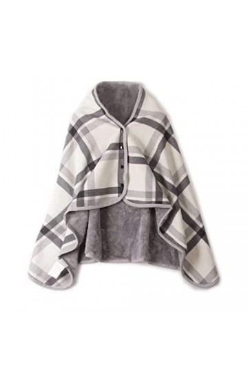 ROLTIN Couverture pour fauteuil roulant, châle à carreaux tartan, écharpe multifonction, épaule chaude, maison, bureau, chamb