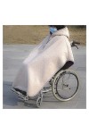 GagalU Couverture Chaude dhiver pour Fauteuil Roulant, Cape Coupe-Vent pour Fauteuil Roulant, Poncho avec Capuche, Couvertur