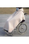 GagalU Couverture chauffante pour Fauteuil Roulant, Cape Coupe-Vent, Poncho avec Capuche, Couverture Thermique de Voyage doub