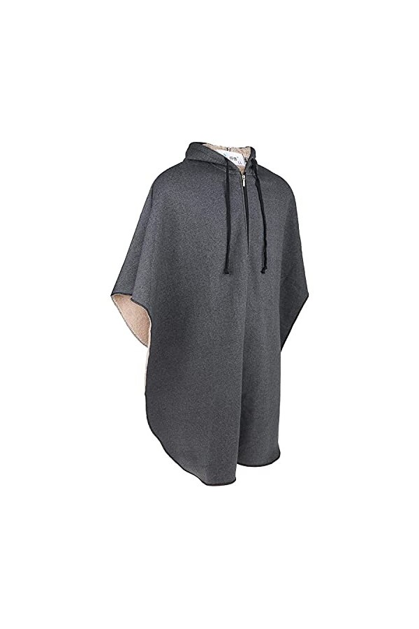 GagalU Cape de Couverture pour Fauteuil Roulant, châle, Sweat à Capuche Portable dhiver, vêtements épais en Velours, Cape po