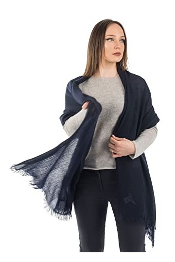 DALLE PIANE CASHMERE - Pashmina 100% cachemire - Made in Italy - Femme, Couleur: Vison, Taille unique