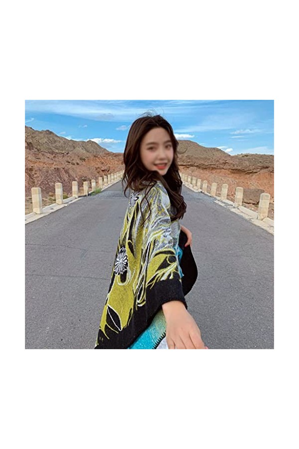 Photo Shoot Cape Châle Chaud Châle Tricot Cape Veste Écharpe Châle Tricot Châle Femmes