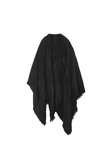 VEGALA Echarpes Femme Hiver Black Tassel Femmes Châle Châle Chauffe Toutes les couleurs Solid Couleur Foulard multifonction