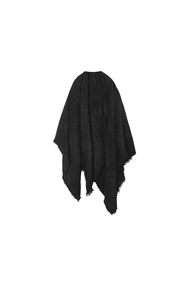 VEGALA Echarpes Femme Hiver Black Tassel Femmes Châle Châle Chauffe Toutes les couleurs Solid Couleur Foulard multifonction