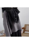VEGALA Echarpes Femme Hiver Black Tassel Femmes Châle Châle Chauffe Toutes les couleurs Solid Couleur Foulard multifonction