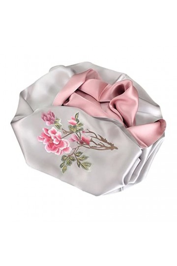 RILOOP Longue écharpe en soie, châle brodé pour femmes, écharpe de Protection solaire en soie de mûrier, chaude pour chaque s