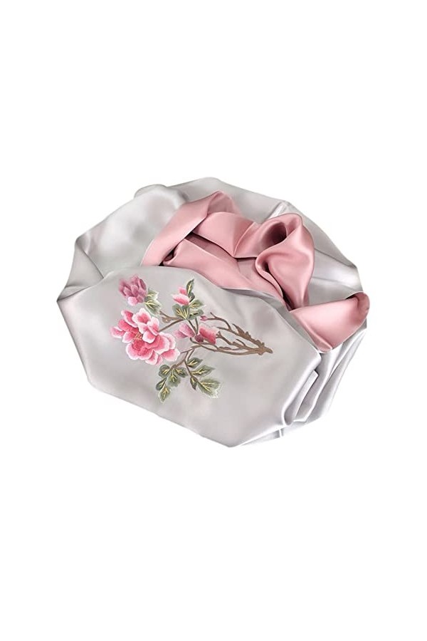 RILOOP Longue écharpe en soie, châle brodé pour femmes, écharpe de Protection solaire en soie de mûrier, chaude pour chaque s