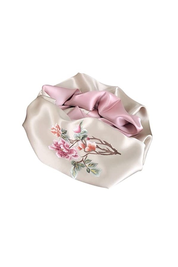 RILOOP Longue écharpe en soie, châle brodé pour femmes, écharpe de Protection solaire en soie de mûrier, chaude pour chaque s