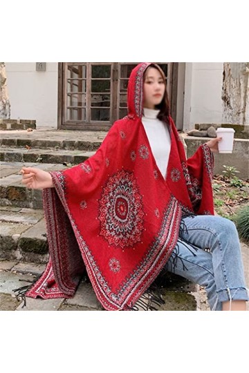 Femmes à Capuche châle écharpe séance Photo Chaud châle Tricot Cape Veste écharpe Veste Femmes