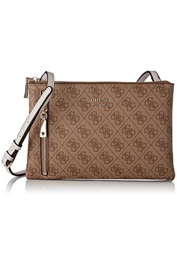 Guess, NAYA DOUBLE ZIP CROSSBODY Femme, L, Taille unique