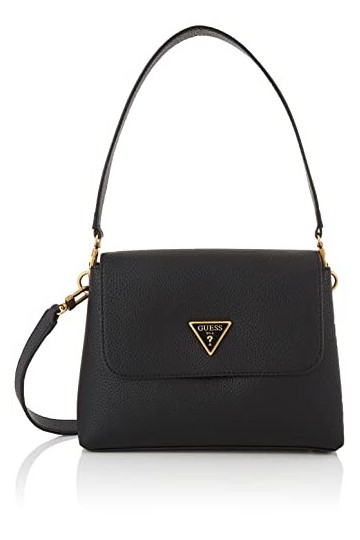 Guess, SAC SHLDR DOWNTOWN CHIC À RABAT femme, Noir, Taglia Unica