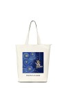 Lidxfeo Sac Tote Bag Ecologique Grand, Sacs de Courses pour Femme, Sac Cabas Toile en Coton, Sac en Tissu avec Fermeture Ecla