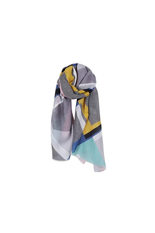 DEBAIJIA Femmes Echarpe Sensation Foulard Dame Léger Châles Wraps Neckerchief 180 * 90CM Vert Bleu