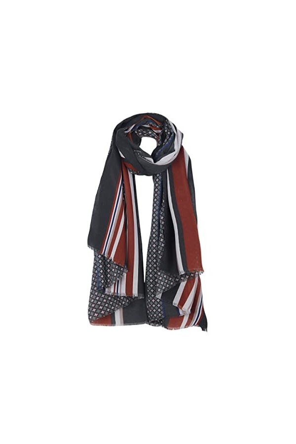 DEBAIJIA Femmes Echarpe Sensation Foulard Dame Léger Châles Wraps Neckerchief 180 * 90CM Vert Bleu