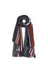 DEBAIJIA Femmes Echarpe Sensation Foulard Dame Léger Châles Wraps Neckerchief 180 * 90CM Vert Bleu