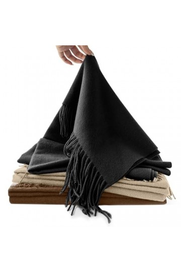 xiaowanwan Echarpe Femme,Echarpes Chaude Hiver,Echarpe Chale Longue,Grande Écharpe Douce 200cm*70cm Noir 