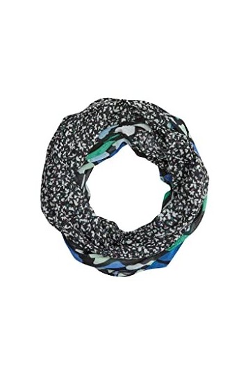 s.Oliver 2130057 Écharpe Loop, Multicolore | Noir 99D6, 1 Femme