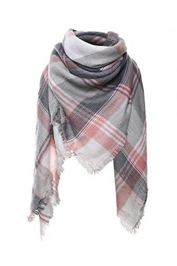 Monbessi Écharpe Femme Hiver Chaleureux et Doux Grandes Echarpe Chale Femme pour Autum et Hiver F, 140X140 CM 