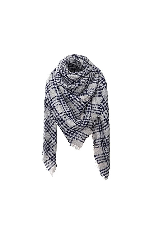 Monbessi Écharpe Femme Hiver Chaleureux et Doux Grandes Echarpe Chale Femme pour Autum et Hiver F, 140X140 CM 