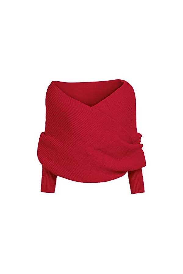 Mekta Foulards multifonctions, écharpe pour femme, mode hivernal, unisexe, chaud, crochet, tricoté, enveloppe, cape, avec man