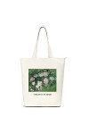 Lidxfeo Sac Tote Bag Ecologique Grand, Sacs de Courses pour Femme, Sac Cabas Toile en Coton, Sac en Tissu avec Fermeture Ecla