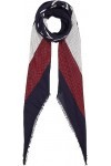 Tommy Hilfiger TH FEMIMINE Square Écharpes, Space Blue Mix, OS Femme